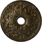 Ekena Millwork Jamie Ceiling Medallion (Fits Canopies up to 3 7/8"), 23 5/8"OD x 3 7/8"ID x 2 1/8"P, Brass CM23JABRS - alternate 1